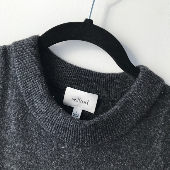 Wilfred wool sweater sleeveless in dark grey - Picture 2 of 5